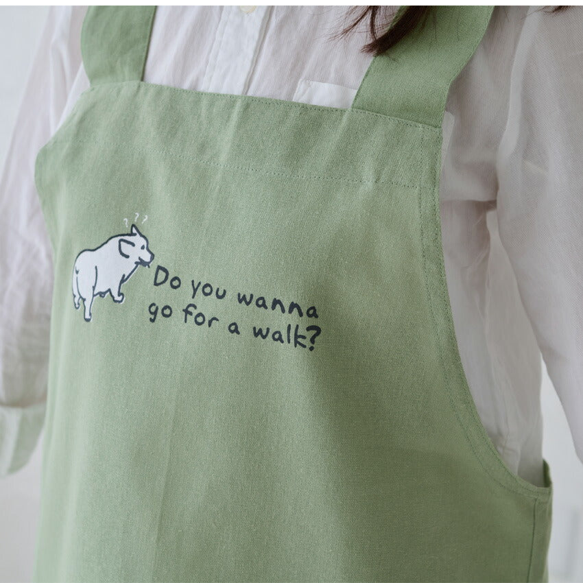 可愛いアニマル柄H型エプロン
