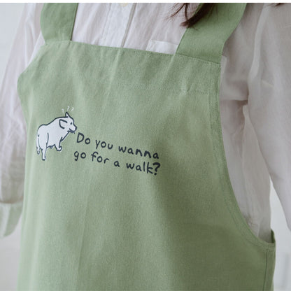 可愛いアニマル柄H型エプロン