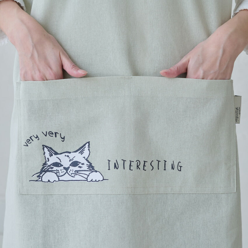 お尻が隠れる可愛いアニマル脇ボタンエプロン