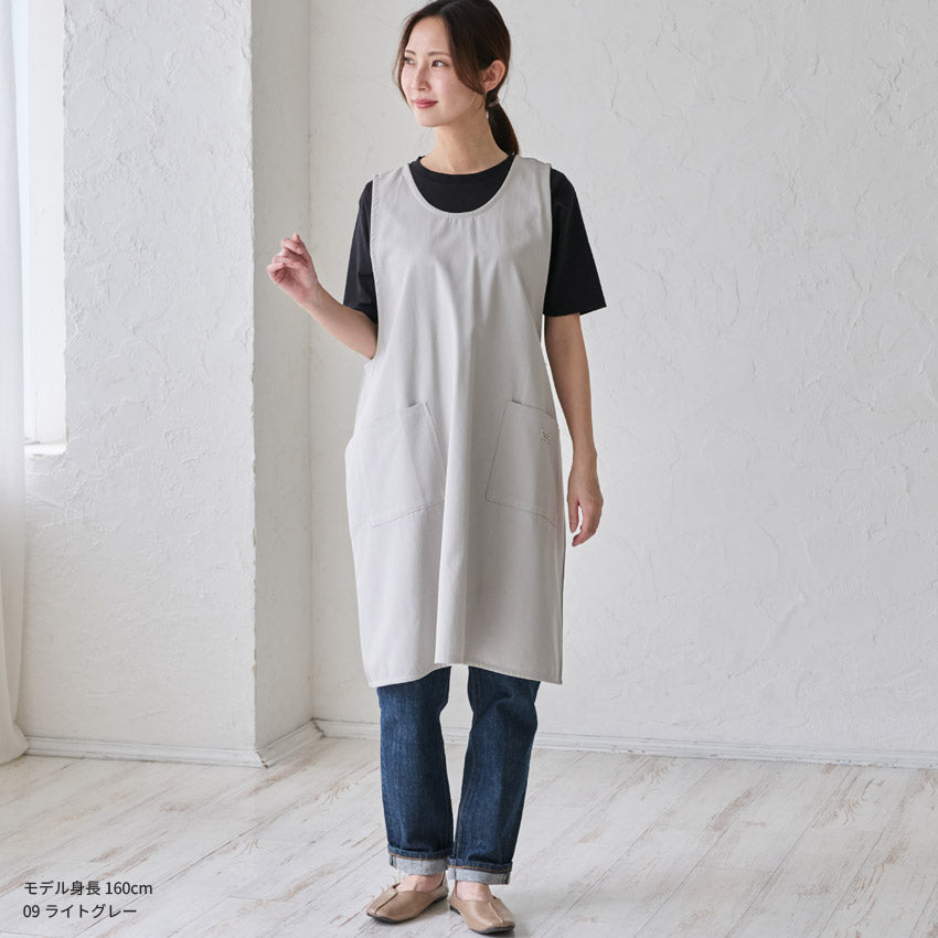 結ぶ手間なし！すっぽり着れるクロスエプロン