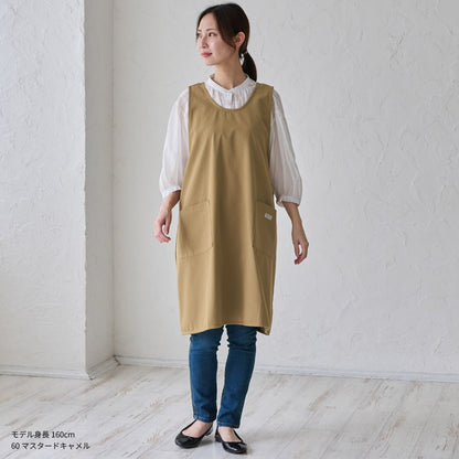 結ぶ手間なし！すっぽり着れるクロスエプロン