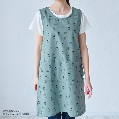 クスっと笑えるおじさん柄エプロン