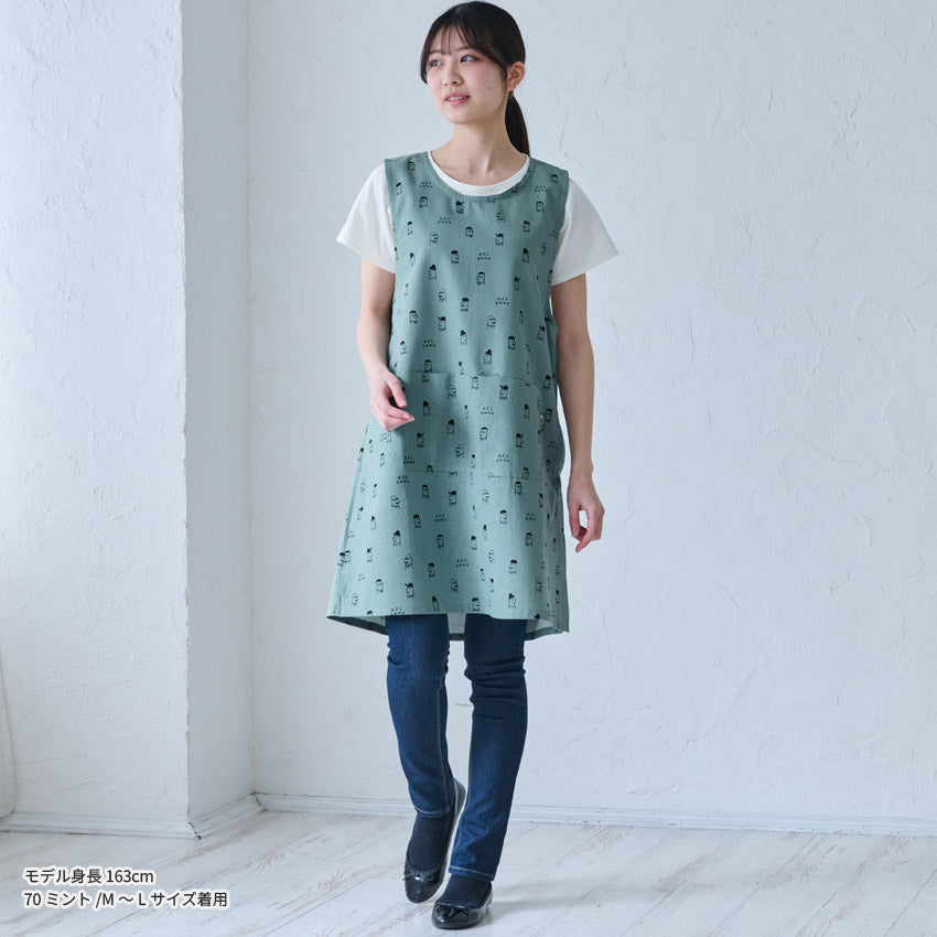 クスっと笑えるおじさん柄エプロン