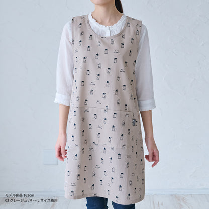 クスっと笑えるおじさん柄エプロン