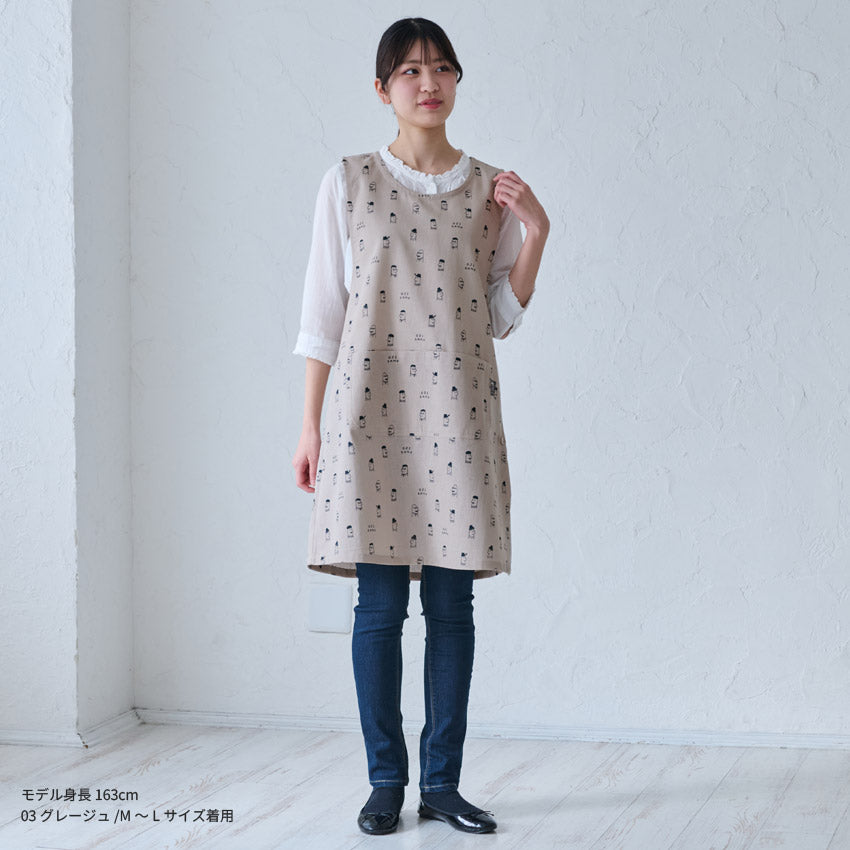 クスっと笑えるおじさん柄エプロン