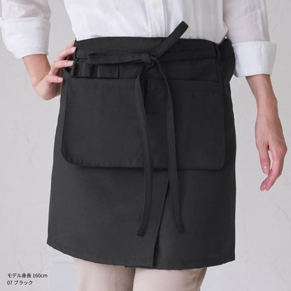 お尻が隠れる撥水加工腰巻きエプロン