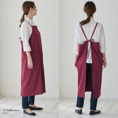 ゆったりとした着心地のおしゃれな割烹着
