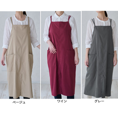 着たままお出かけ♪洋服のようなおしゃれワンピースエプロン