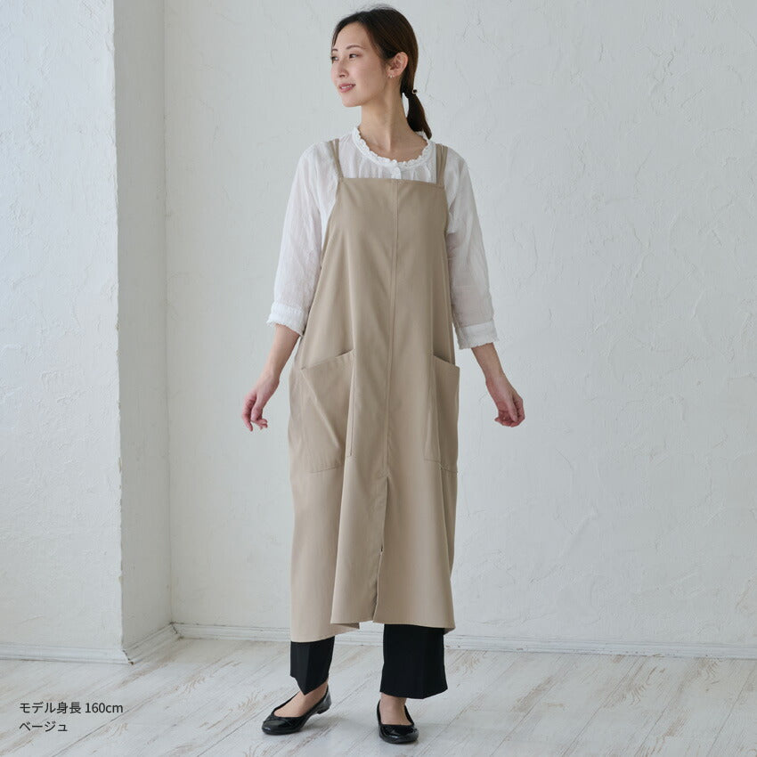 着たままお出かけ♪洋服のようなおしゃれワンピースエプロン
