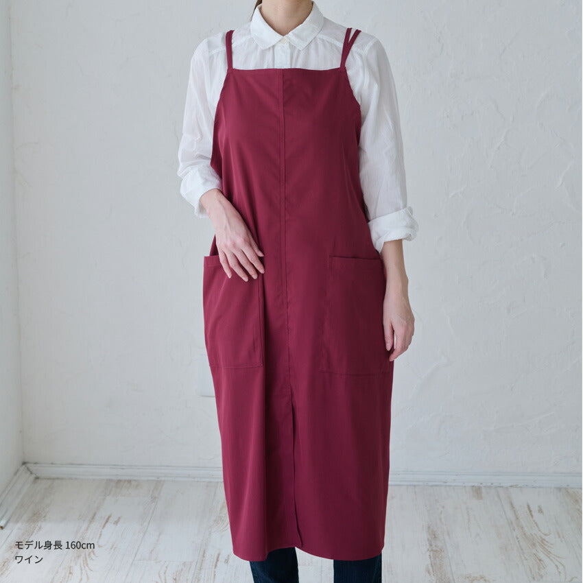 着たままお出かけ♪洋服のようなおしゃれワンピースエプロン