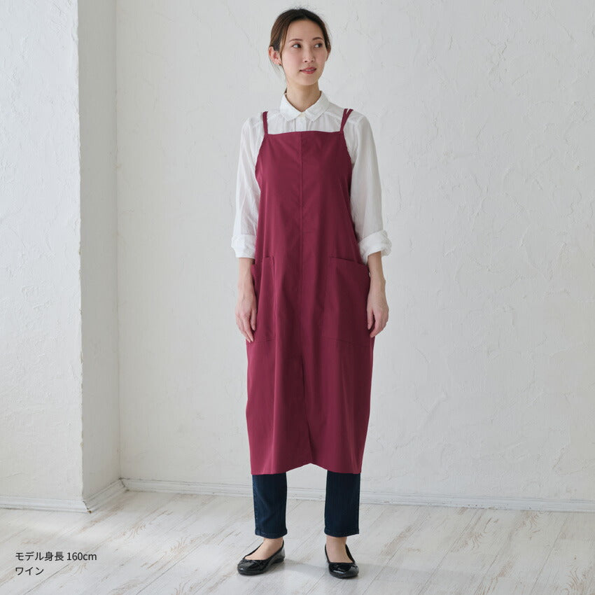 着たままお出かけ♪洋服のようなおしゃれワンピースエプロン