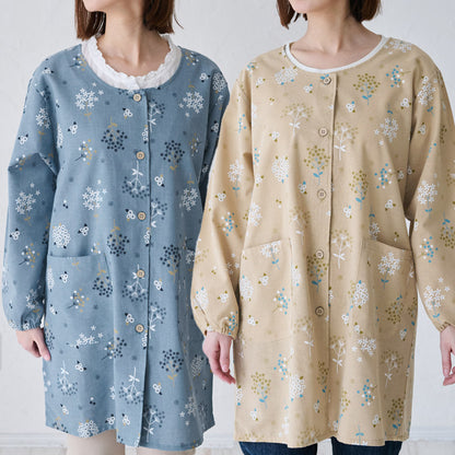 ゆったりとした着心地のおしゃれな割烹着