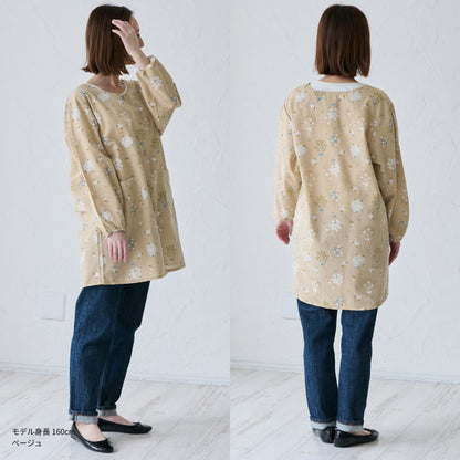 ゆったりとした着心地のおしゃれな割烹着