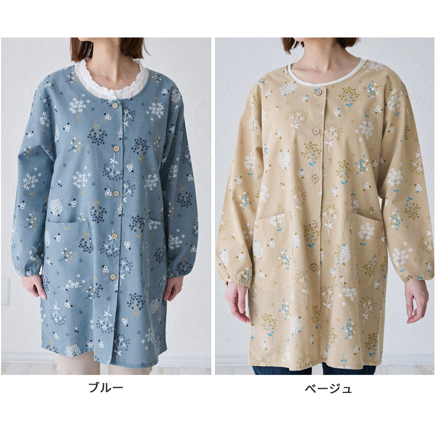 ゆったりとした着心地のおしゃれな割烹着