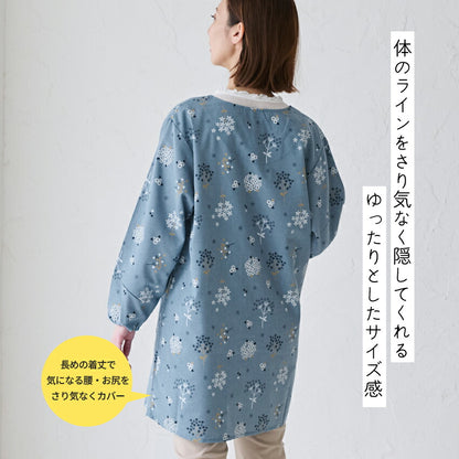 ゆったりとした着心地のおしゃれな割烹着