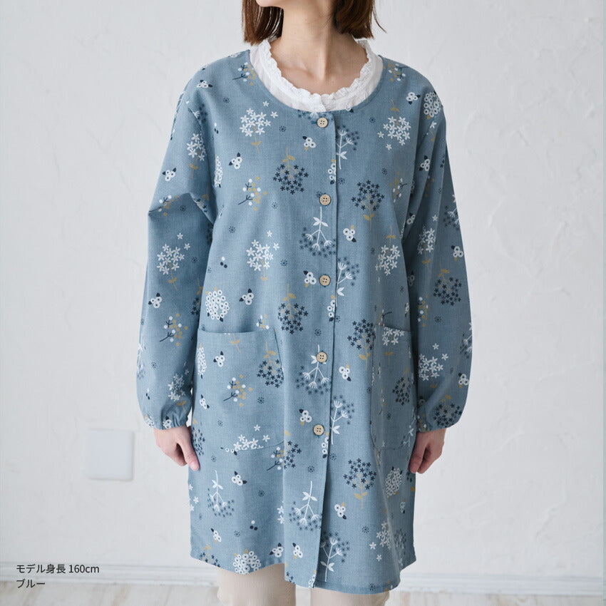 ゆったりとした着心地のおしゃれな割烹着