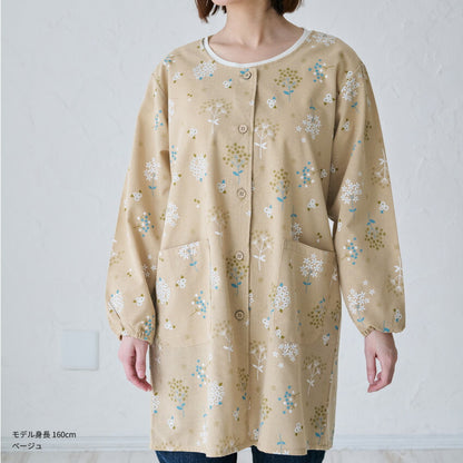 ゆったりとした着心地のおしゃれな割烹着