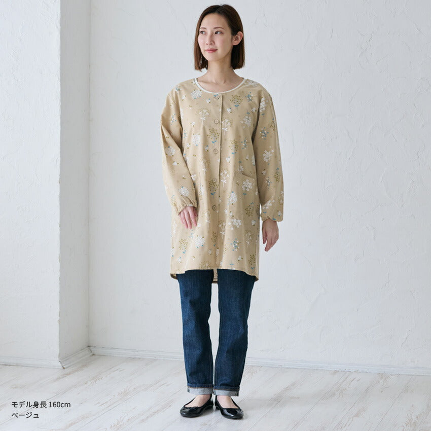 ゆったりとした着心地のおしゃれな割烹着