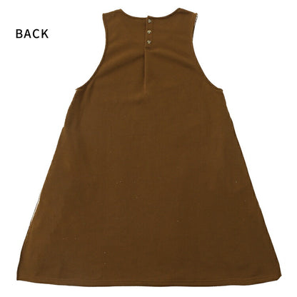 サロペットエプロン裏起毛ワンピースエプロン