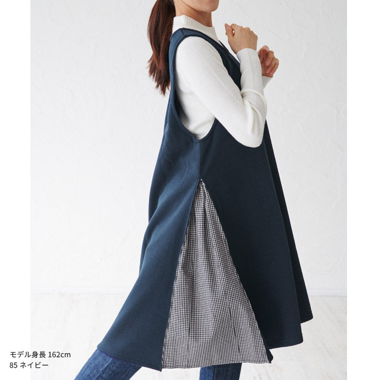 裏起毛ワンピースエプロン