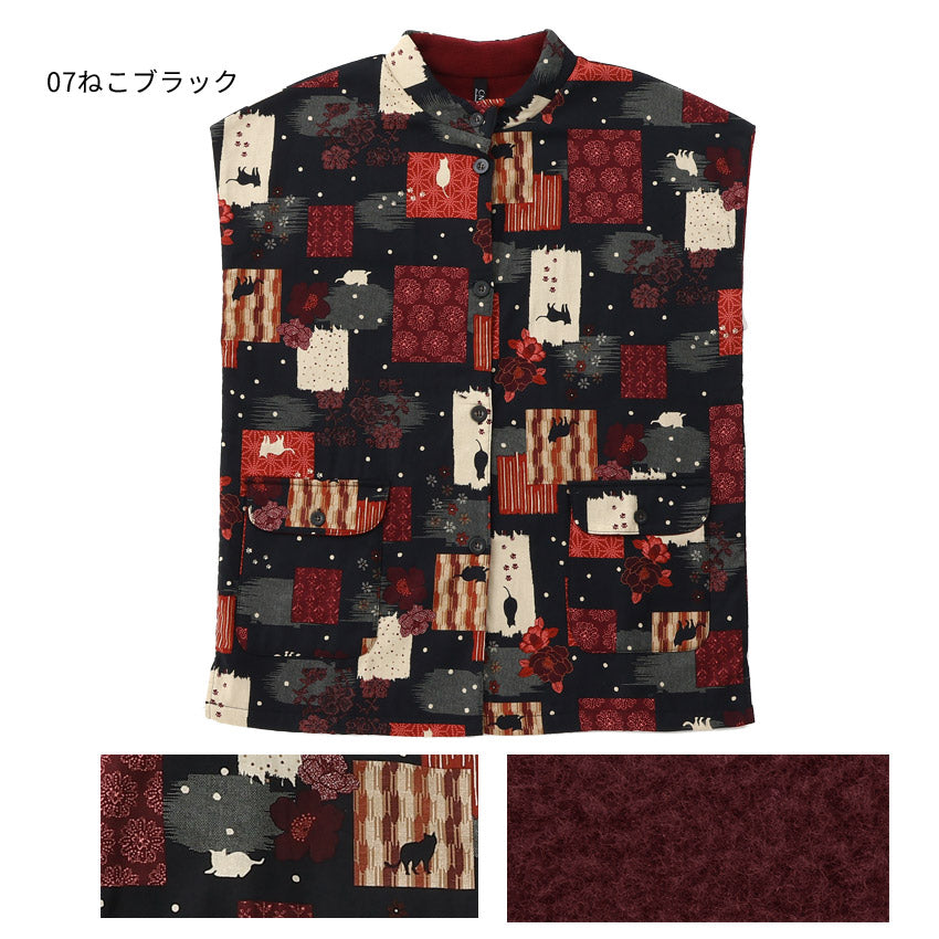 まるで毛布のようなふわふわの裏ボア生地、お尻がすっぽり隠れる割烹着、裏起毛、エプロン、割烹着、ゆったり、フリース、ボア