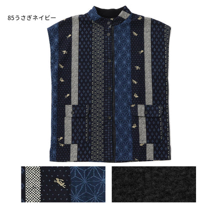 和柄裏フリース割烹着おしゃれゆったりお尻が隠れるかっぽう着スモック割ぽう着裏起毛割烹着裏フリース裏ボアエプロンワンピース保育士ロングドット柄ねこ柄保育士かわいい【メール便不可】