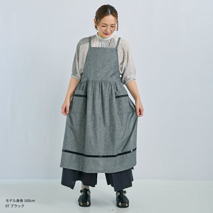 裾はしごレースワンピースエプロン