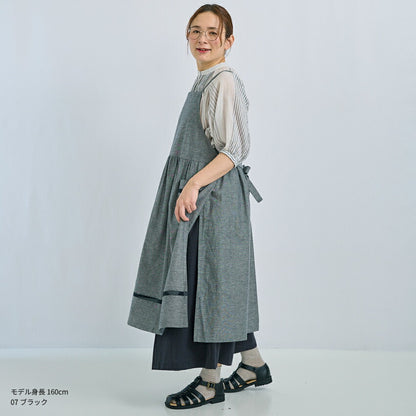 裾はしごレースワンピースエプロン