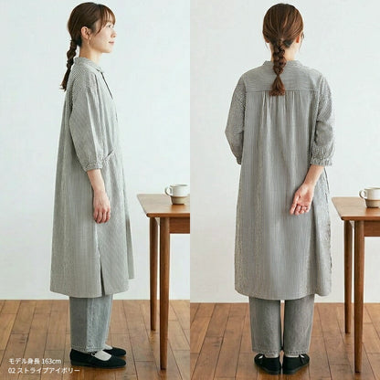 着たままお出かけ♪洋服のようなおしゃれ割烹着