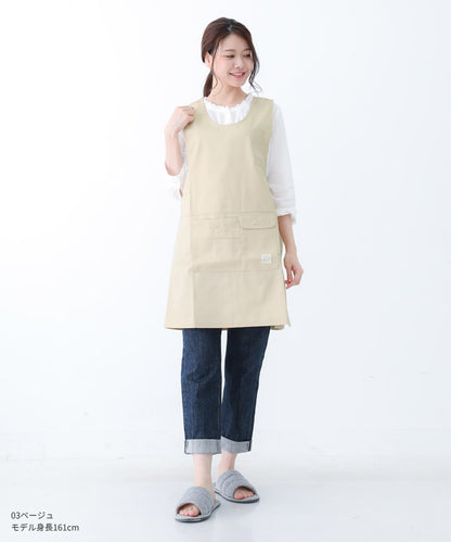 撥水,脇ボタン,ワンピース,エプロン,ツイル生地,無地,ロング,ミドル,はっ水,かわいい,前掛け,可愛い,料理,ギフト,プレゼント,保育士,エプロン,ゆったり,大きいサイズ,大きい