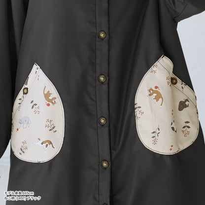 裏起毛、フリース、割烹着、無地、裏ボア、ゆったり、ボア、キルティング、かっぽうぎ、スモック、割ぽう着、シンプル、エプロン、ロング、ワンピース、保育士、ロング、ギフト、おしゃれ、かわいい、母の日、ギフト、プレゼント