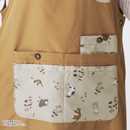 裏起毛、エプロン、フリース、裏ボア、ゆったり、ボア、かっぽうぎ、スモック、割ぽう着、シンプル、エプロン、ロング、ワンピース、保育士、ロング、ギフト、おしゃれ、かわいい、母の日、ギフト、プレゼント