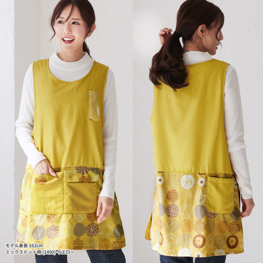 裏起毛、エプロン、フリース、裏ボア、ゆったり、ボア、かっぽうぎ、スモック、割ぽう着、シンプル、エプロン、ロング、ワンピース、保育士、ロング、ギフト、おしゃれ、かわいい、母の日、ギフト、プレゼント