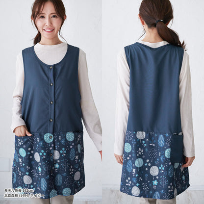 裏起毛、エプロン、フリース、裏ボア、ゆったり、ボア、かっぽうぎ、スモック、割ぽう着、シンプル、エプロン、ロング、ワンピース、保育士、ロング、ギフト、おしゃれ、かわいい、母の日、ギフト、プレゼント