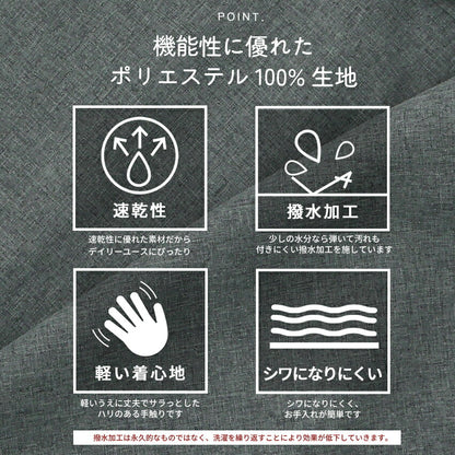 撥水加工脇ボタンワンピースエプロンはっ水加工撥水はっ水ロングミドル無地かわいい前掛け可愛い料理ギフトプレゼント保育士エプロンサロンエプロンカフェ