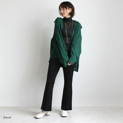 バックスリットフレアパンツ