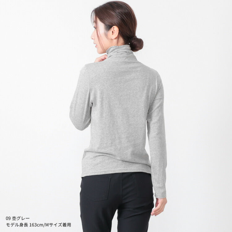 長袖uvカット薄手ハイネック