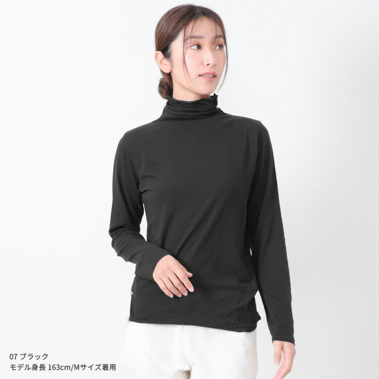 長袖uvカット薄手ハイネック