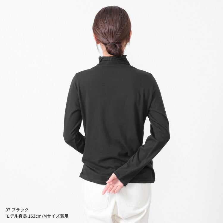 長袖uvカット薄手ハイネック