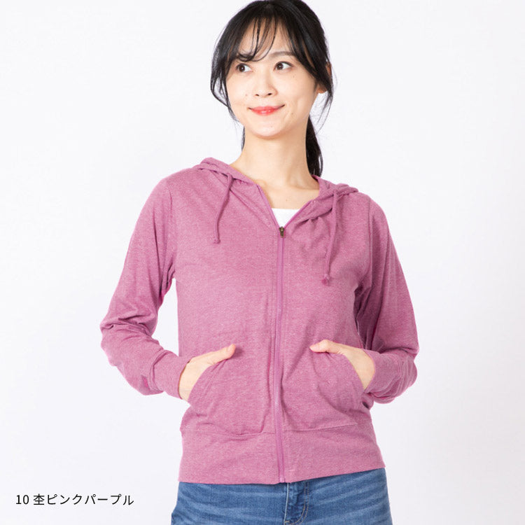 コーデにプラスするだけで一気にトレンド力アップ,紫外線カット,UVカット,日焼け対策,ジップアップ,UVウエア,無地,薄手,カットソー,大きいサイズ,フード付,パーカー