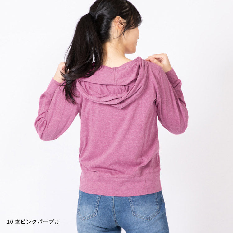 コーデにプラスするだけで一気にトレンド力アップ,紫外線カット,UVカット,日焼け対策,ジップアップ,UVウエア,無地,薄手,カットソー,大きいサイズ,フード付,パーカー