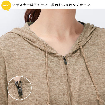 コーデにプラスするだけで一気にトレンド力アップ,紫外線カット,UVカット,日焼け対策,ジップアップ,UVウエア,無地,薄手,カットソー,大きいサイズ,フード付,パーカー