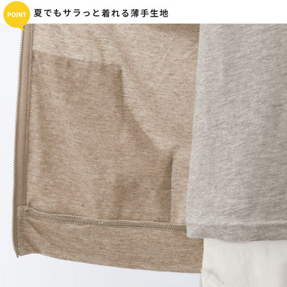 コーデにプラスするだけで一気にトレンド力アップ,紫外線カット,UVカット,日焼け対策,ジップアップ,UVウエア,無地,薄手,カットソー,大きいサイズ,フード付,パーカー