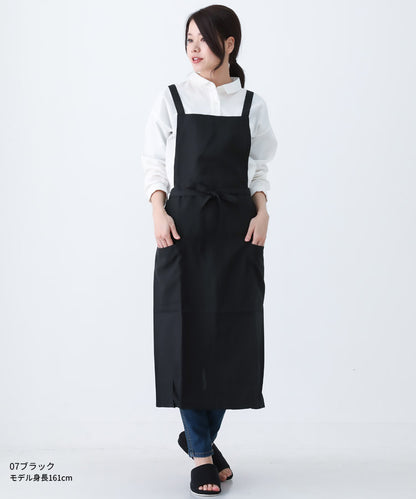 撥水、ロング丈、エプロン、無地、ロング、無地、カフェ、ユニフォーム、母の日、プレゼント、仕事用、おしゃれ、ギフト、サロンエプロン