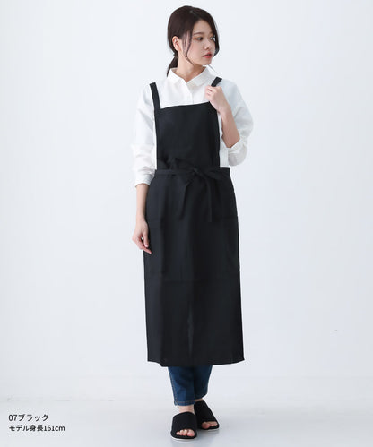 撥水、ロング丈、エプロン、無地、ロング、無地、カフェ、ユニフォーム、母の日、プレゼント、仕事用、おしゃれ、ギフト、サロンエプロン