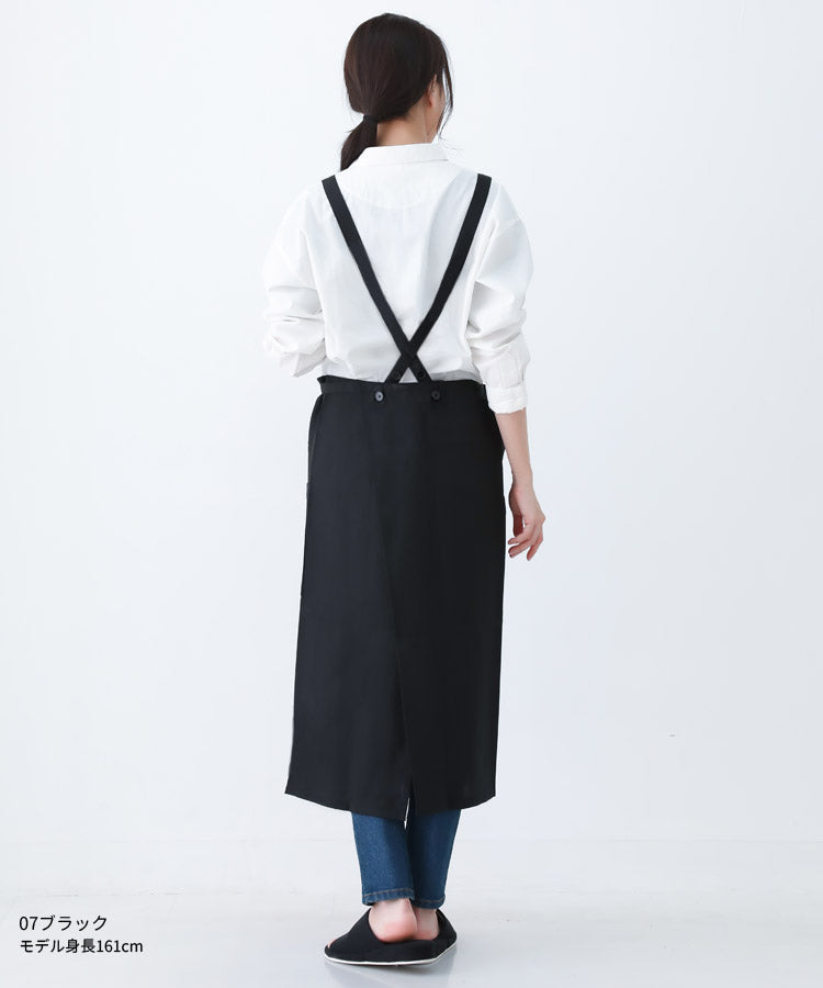 撥水、ロング丈、エプロン、無地、ロング、無地、カフェ、ユニフォーム、母の日、プレゼント、仕事用、おしゃれ、ギフト、サロンエプロン