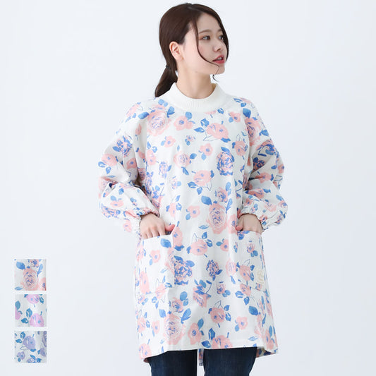 M〜5Lサイズデニムエプロンお尻が隠れるワンピース