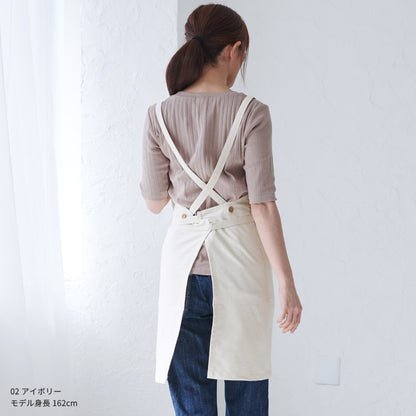 ハンバーガー柄クロスエプロン