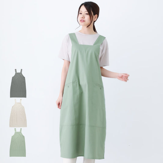 コクーンシルエットワンピースエプロン