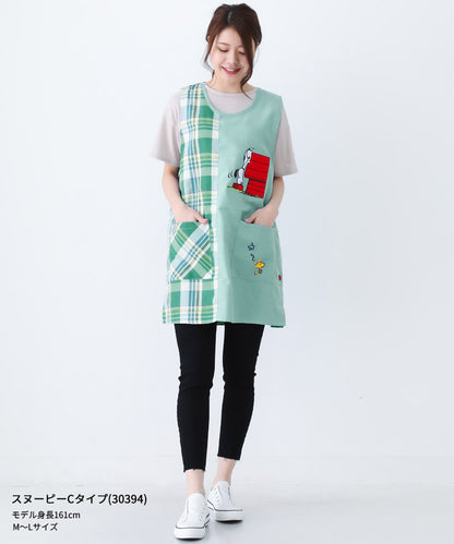 【M〜3Lサイズまで】エプロン,保育士,キャラクター,スヌーピー,ムーミン,snoopy,moomin,M-L,LL-3L,キャラクターエプロン,ワンピース,エプロン,ゆったり,ロング,ワンピースエプロ,ロング,ギフト,おしゃれ,かわいい,母の日,ギフト,プレゼント